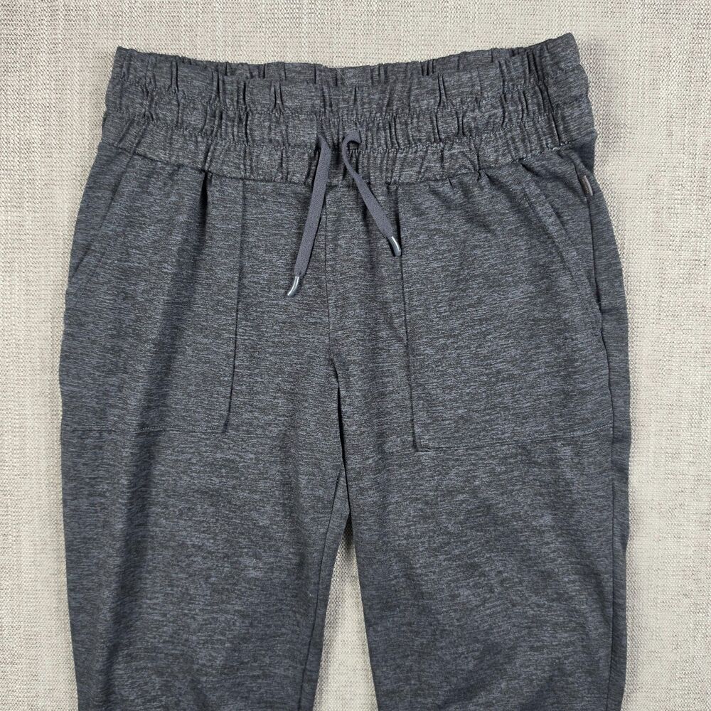 Mondetta Womens L Gray Space Dye Knit Joggers Pants Drawstring Athletic Stretch - Picture 3 of 8